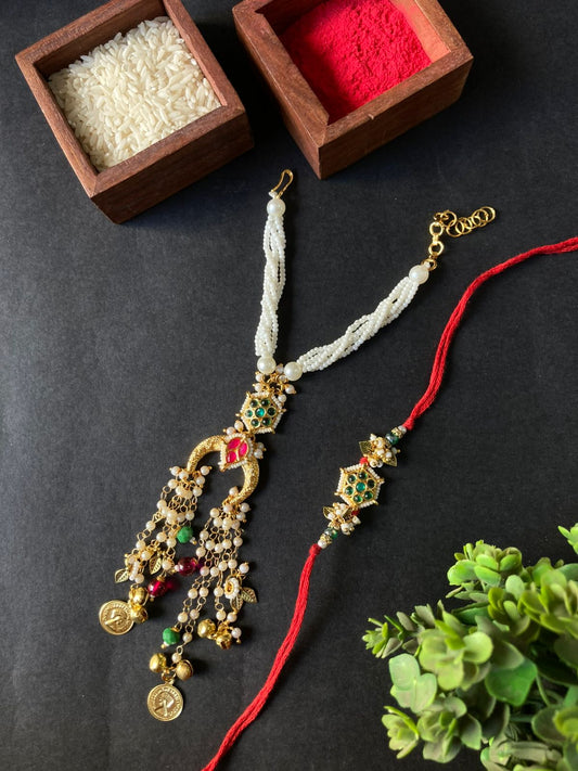 Bhaiya Bhabhi Bracelet Rakhi Set