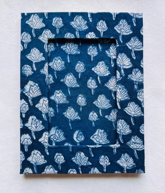 Handblock Print Fabric Photo Frame