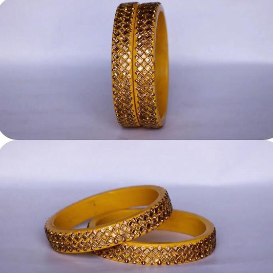 Kundan Lakh  Bangles  Set of 2