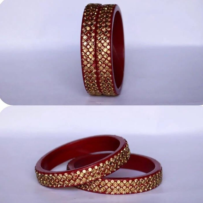 Kundan Lakh  Bangles  Set of 2