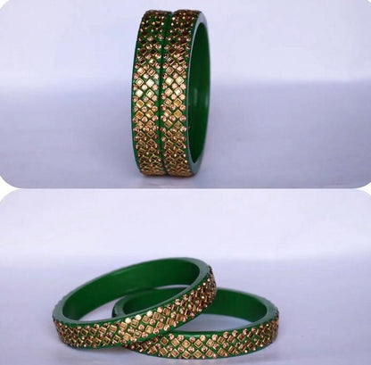 Kundan Lakh  Bangles  Set of 2