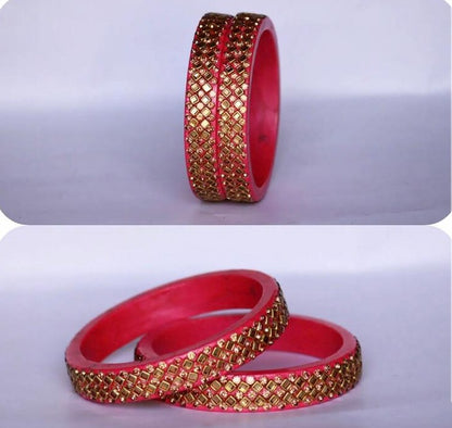 Kundan Lakh  Bangles  Set of 2