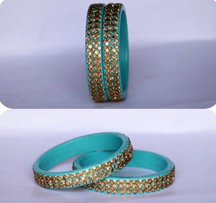 Kundan Lakh  Bangles  Set of 2