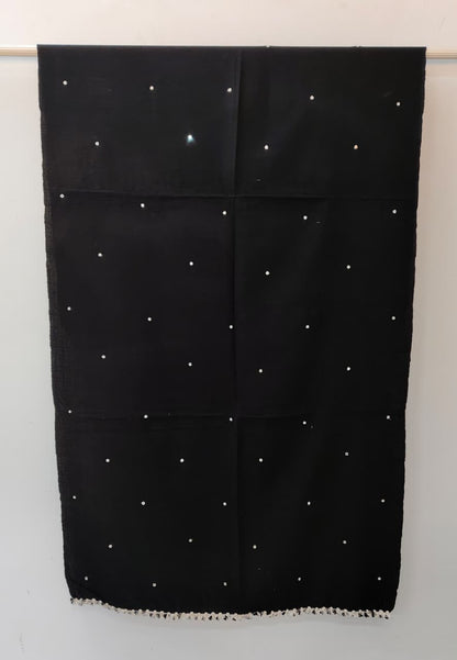 Kutch Handloom Weave Shawl with Mirror Work Overall