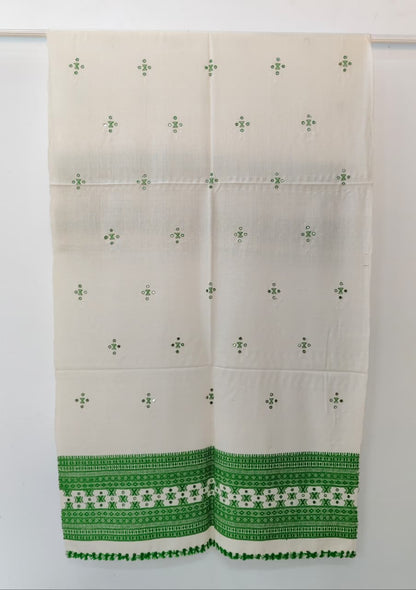 Kutch Handloom Weave Shawl with Mirror Work