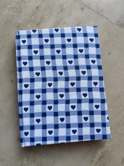 Handblock Print Hardcover Fabric Journal 8x6