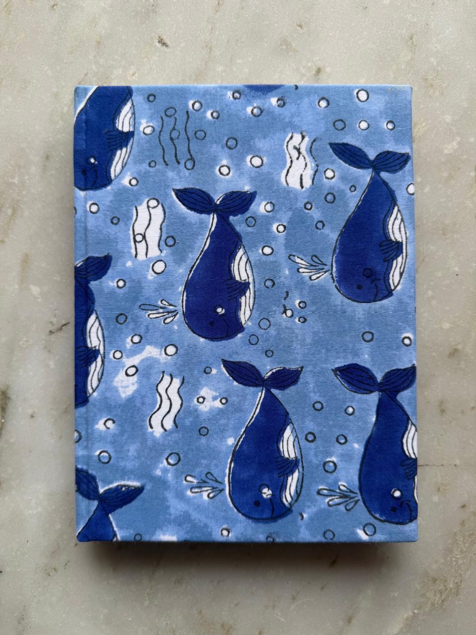 Handblock Print Hardcover Fabric Journal 8x6