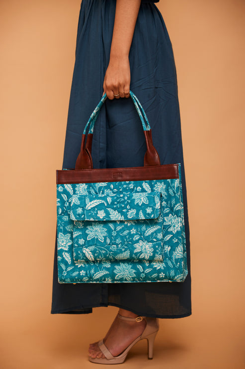 Aqua Blue Classic Tote Bag