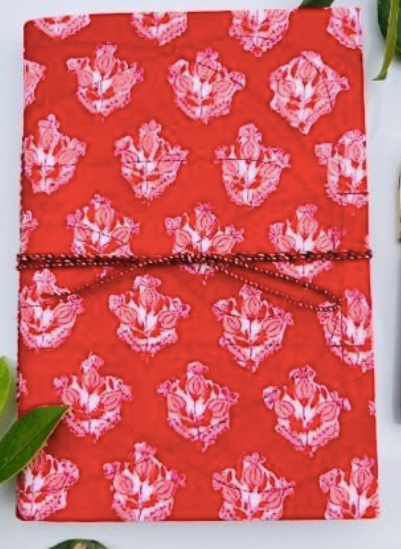 Handblock Print Fabric Journal 9x6