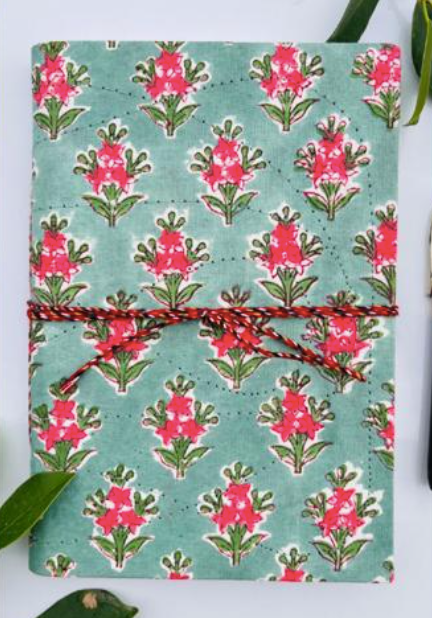 Handblock Print Fabric Journal 6x4