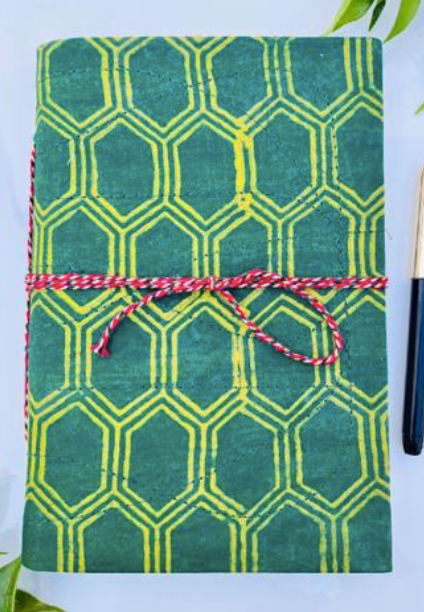 Handblock Print Fabric Journal 6x4