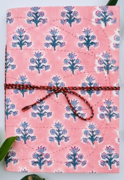 Handblock Print Fabric Journal 6x4