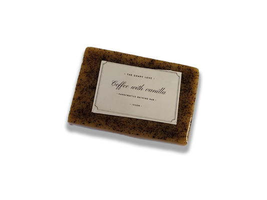 Coffee with Vanilla and Goat Milk Handcrafted Bathing Bar 100g