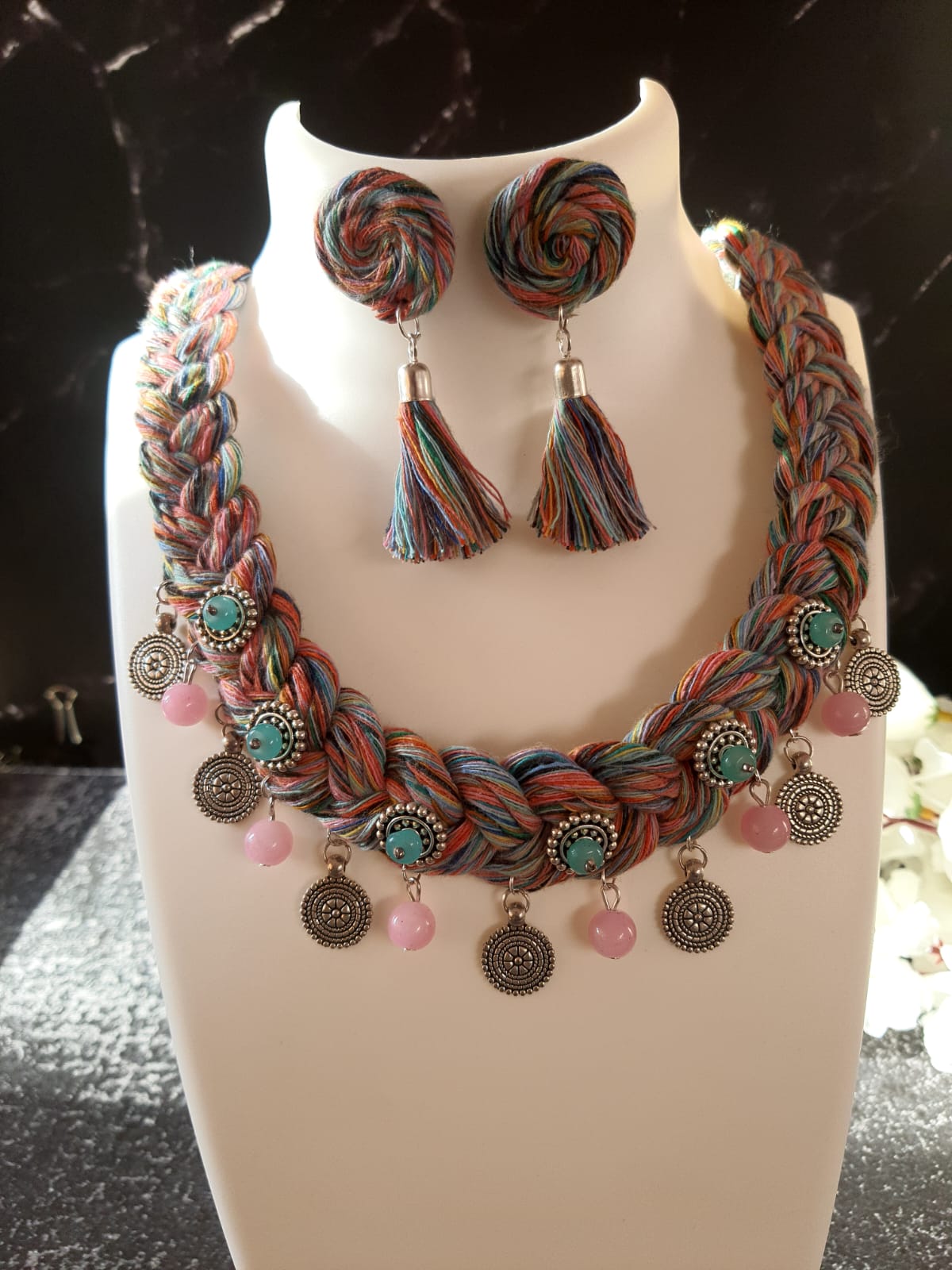 Handmade Macrame Jewelry Set