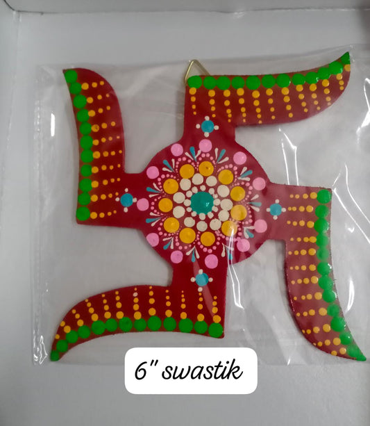 Hand painted Swastik (6 inches)