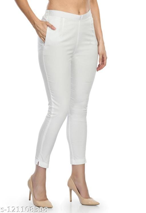 White Cigarette Pants