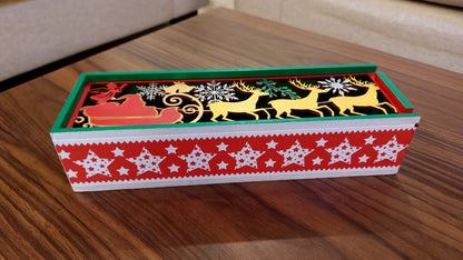 Christmas Themed Handpainted Gift Box