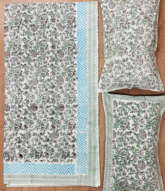 Handblock Print Double Size Bedsheet