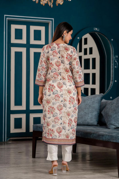 Schiffli Kurta set