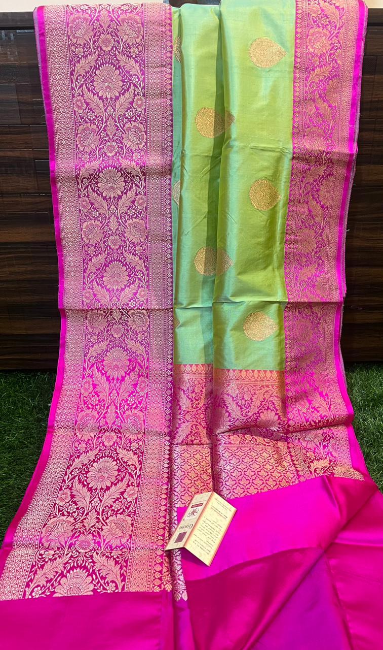 Pure  Banarsi Katan silk