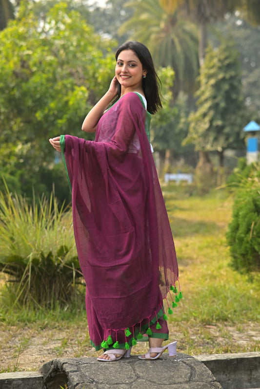 Pure Mul Saree