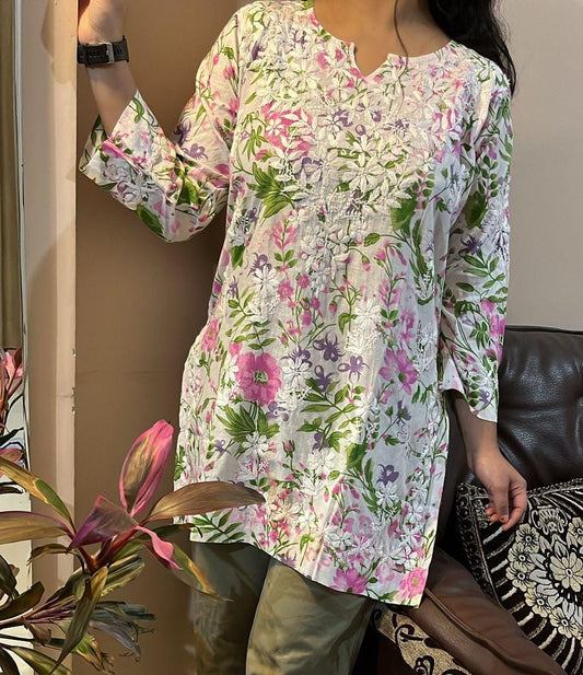 Mulmul Printed Short Kurti