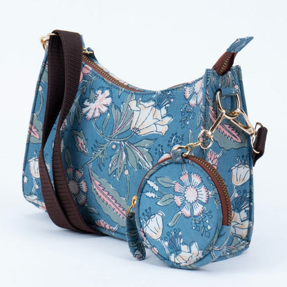 Spring Morning Blockprinted Cross Body Bags