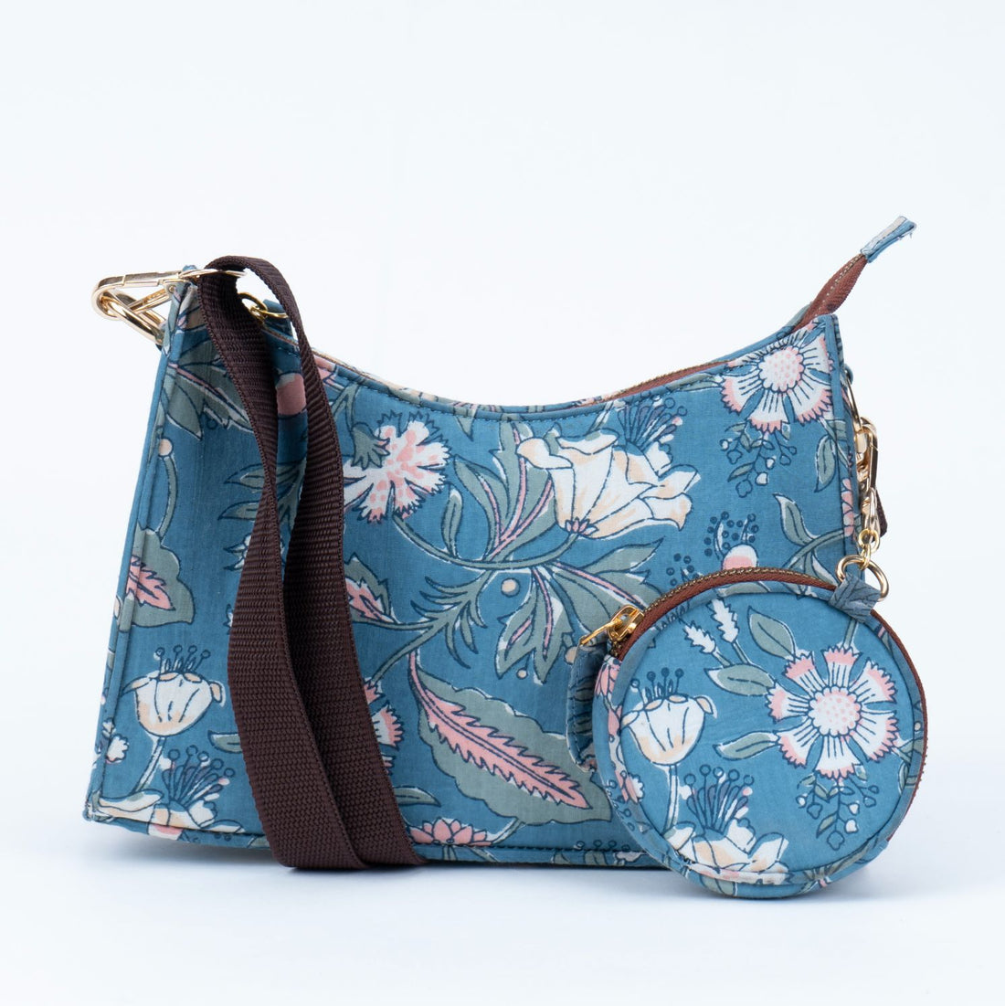 Spring Morning Blockprinted Cross Body Bags