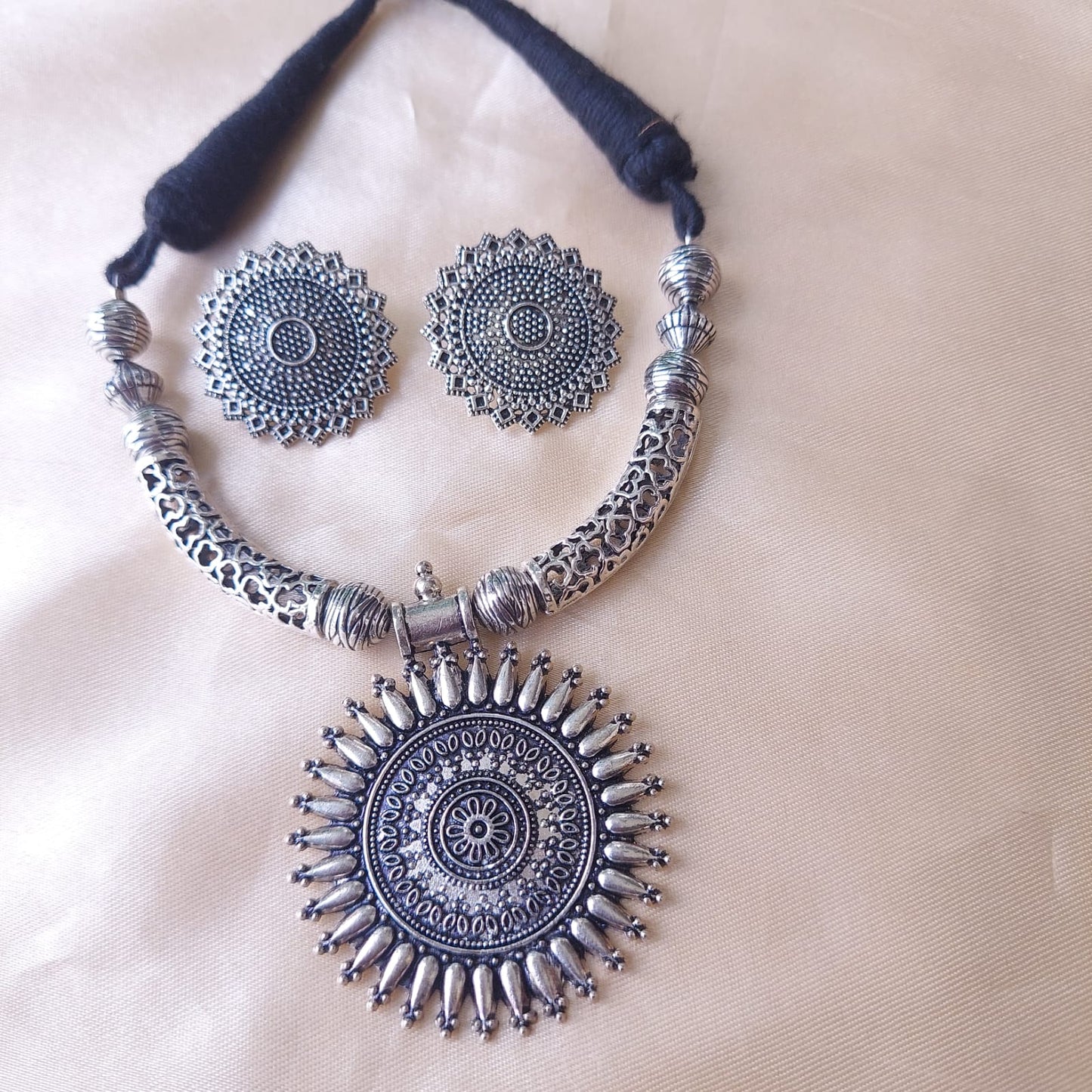 Oxidised Necklace Set