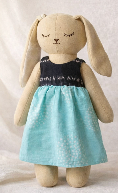 Handmade Fabric Bunny Doll Toy for Kids