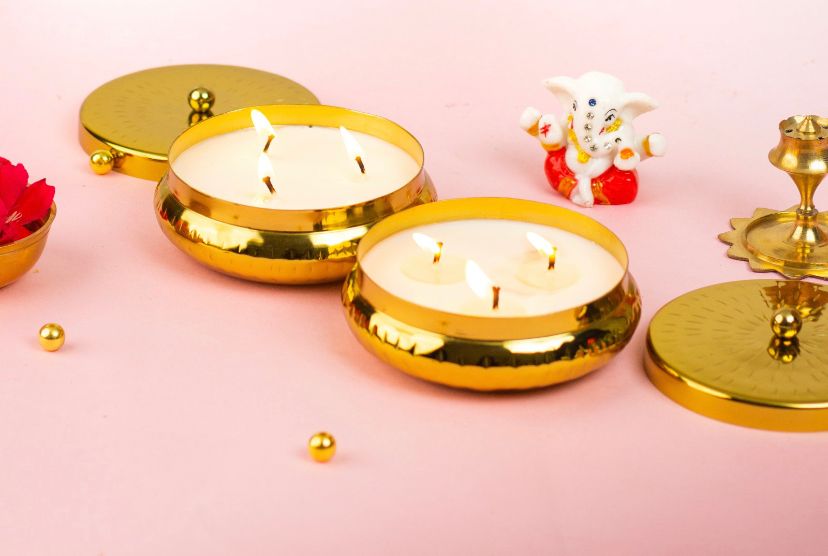 Set of Two Urli candles